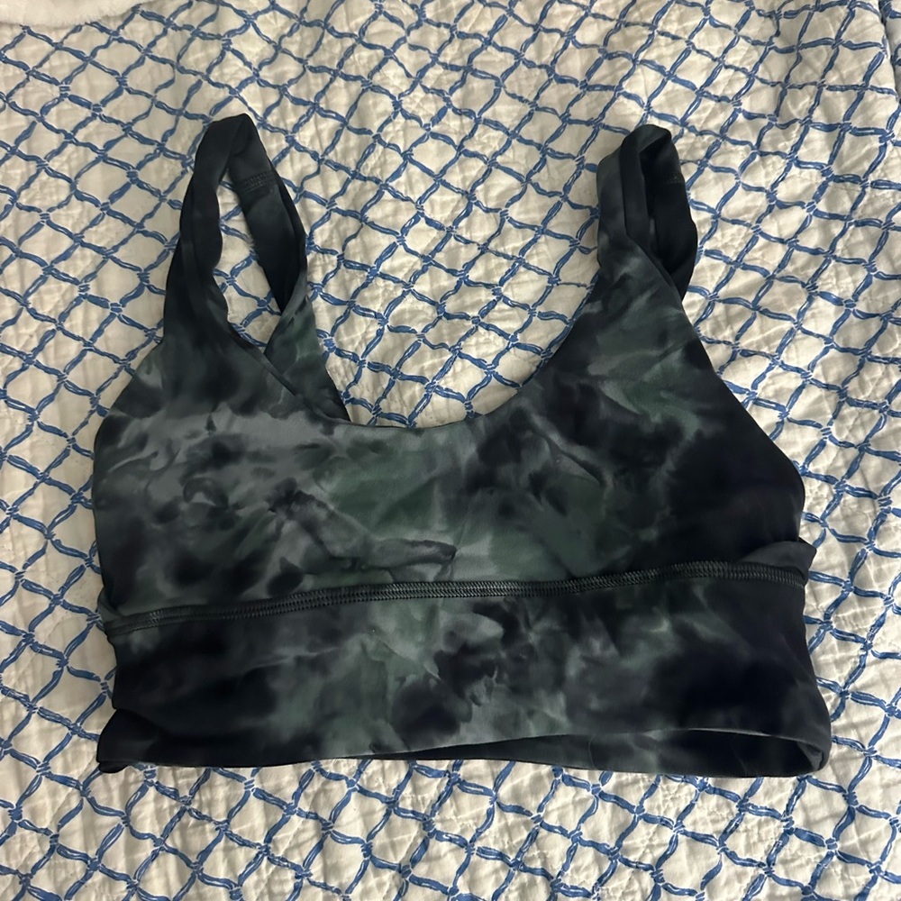 Green and navy Lulu bra size 6 tie dye super cute